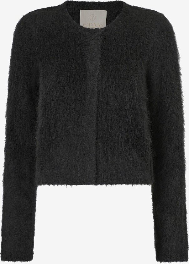 Bilde av Kardigan Hairy Knit Jacket - Svart
