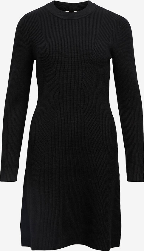 Kjole objViola LS RE Knit Dress Div - Svart