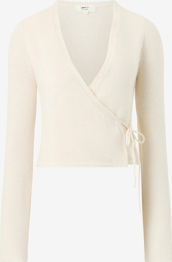 Kardigan Knitted Wrap Cardigan - Beige