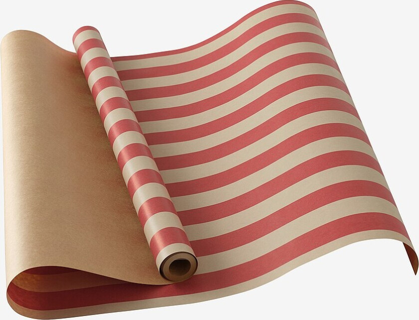 Gavepapir Polka 7 meter - Rød