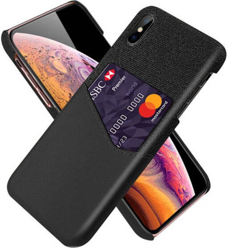 Bofink iPhone Xs-Kort Deksel - Svart