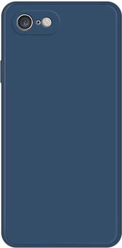 Skrått gummiert anti-falldeksel for iPhone SE (2022) / SE 2020 / 8 / 7 - Mørkeblå