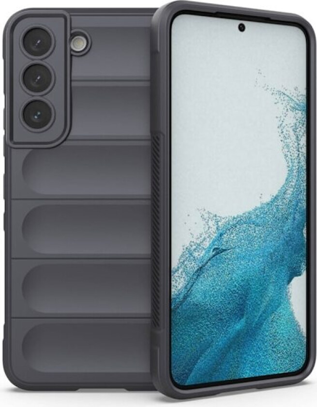 Deksel med mykt grep for Samsung Galaxy S22 - Mørkegrå
