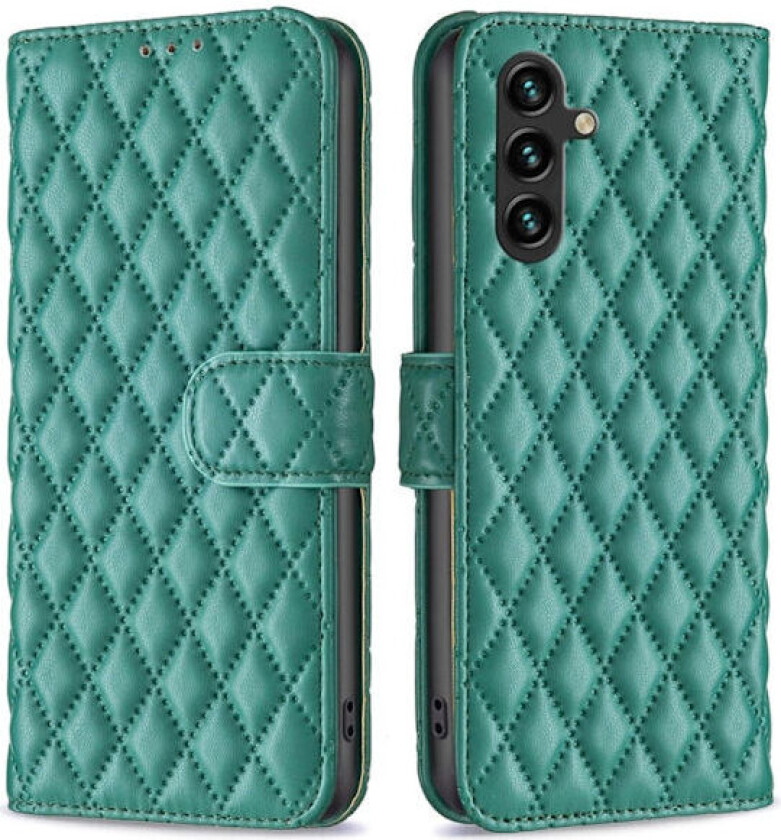 Rombemønster, matt flip-deksel for Samsung Galaxy A56 - Grønn