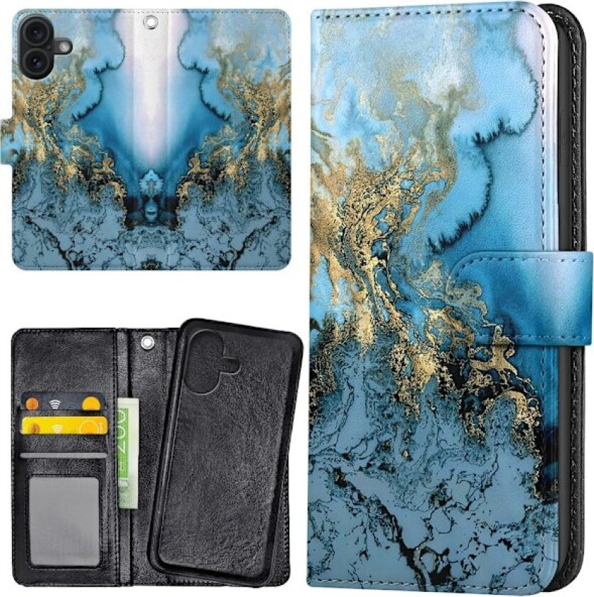 iPhone 16 - Lommebok Deksel Kunstmønster