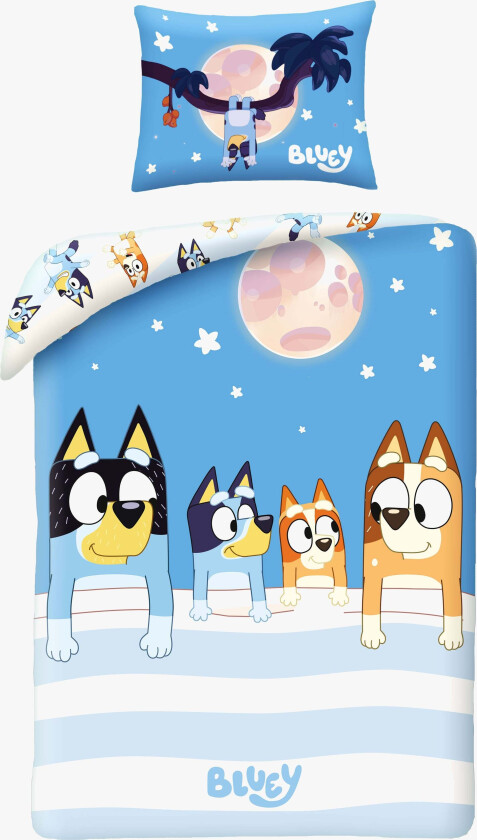 Sengesett 140x200, Blå - Sengesett - 100% Bomull