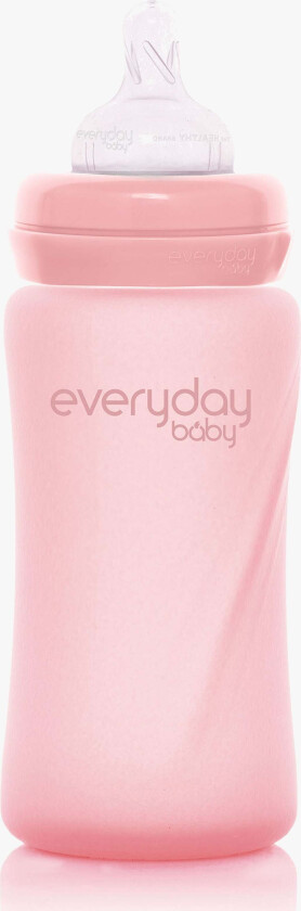 Tåteflaske Glass 240 ml, Lyserosa - Tåteflasker & Tilbehør - Glass