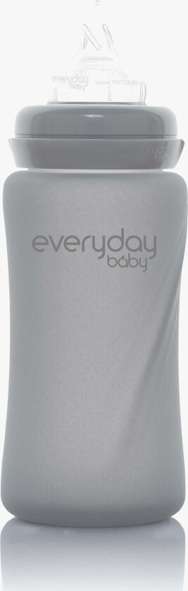 Tåteflaske Glass 240 ml, Grå - Tåteflasker & Tilbehør - Glass
