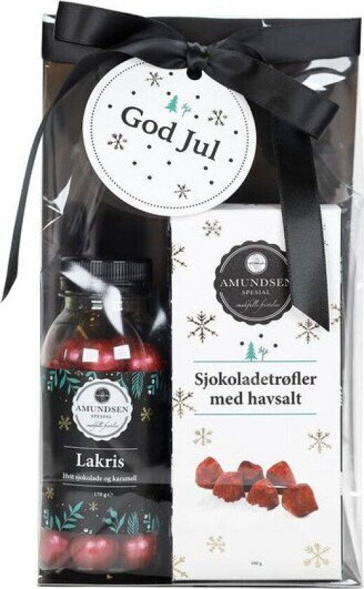 Vintergave Sjokoladetrøfler 100g & lakriskuler røde 170g