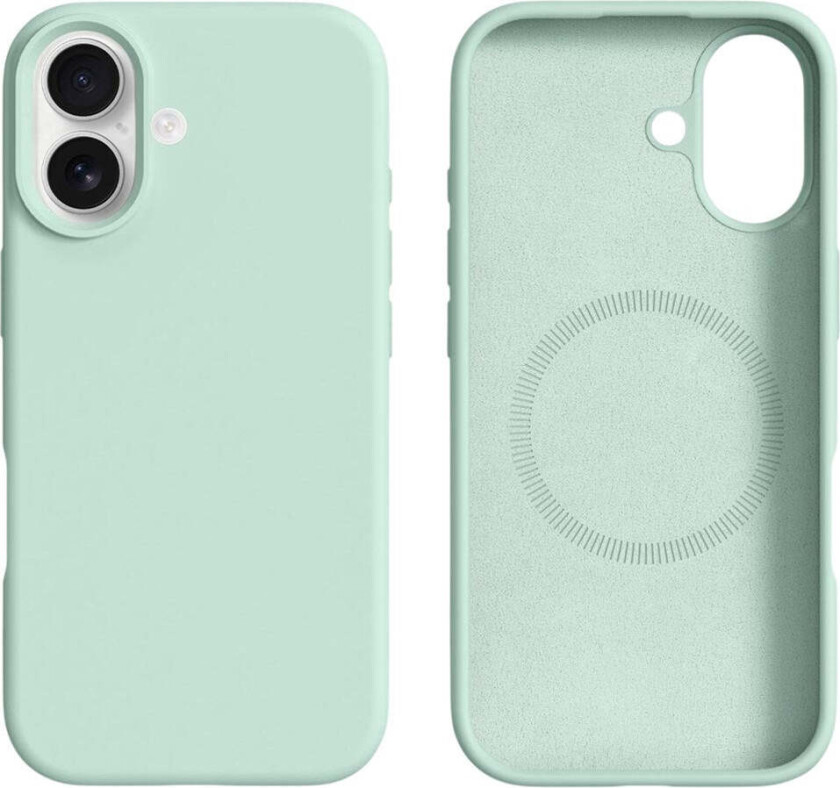 iPhone 17 2-i-1 Silikon- og Hard Plast Deksel – MagSafe-kompatibelt – Lys Grønn