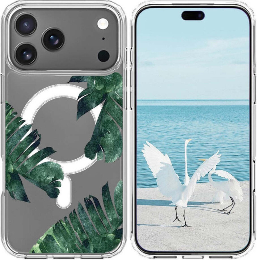 iPhone 17 Pro Max Hybrid Plast Deksel – MagSafe-kompatibelt – Jungelblader