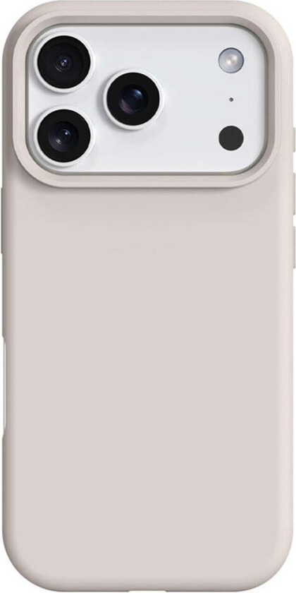 iPhone 17 Pro 2-i-1 Silikon- og Hard Plast Deksel – MagSafe-kompatibelt – Hvit