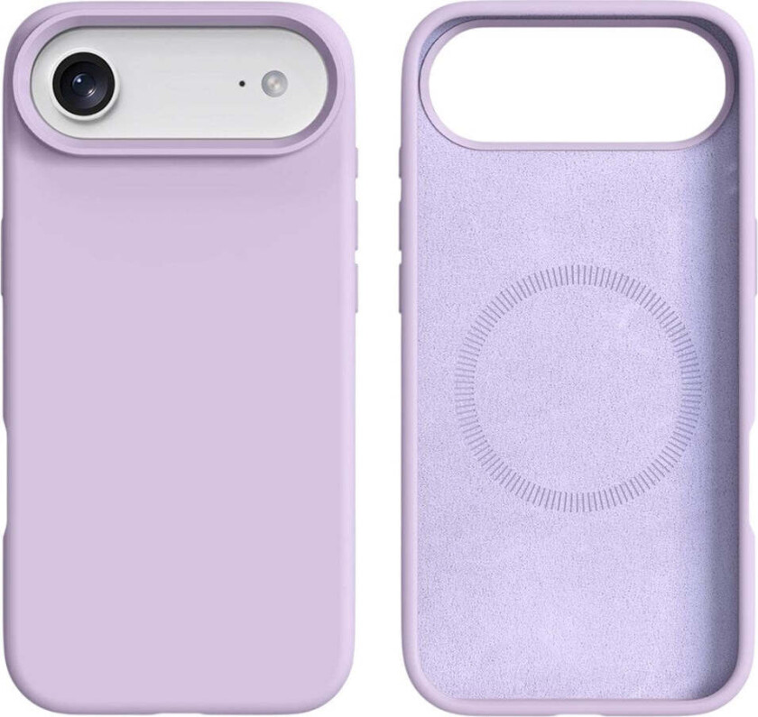 iPhone 17 Air 2-i-1 Silikon- og Hard Plast Deksel – MagSafe-kompatibelt – Lys Lilla