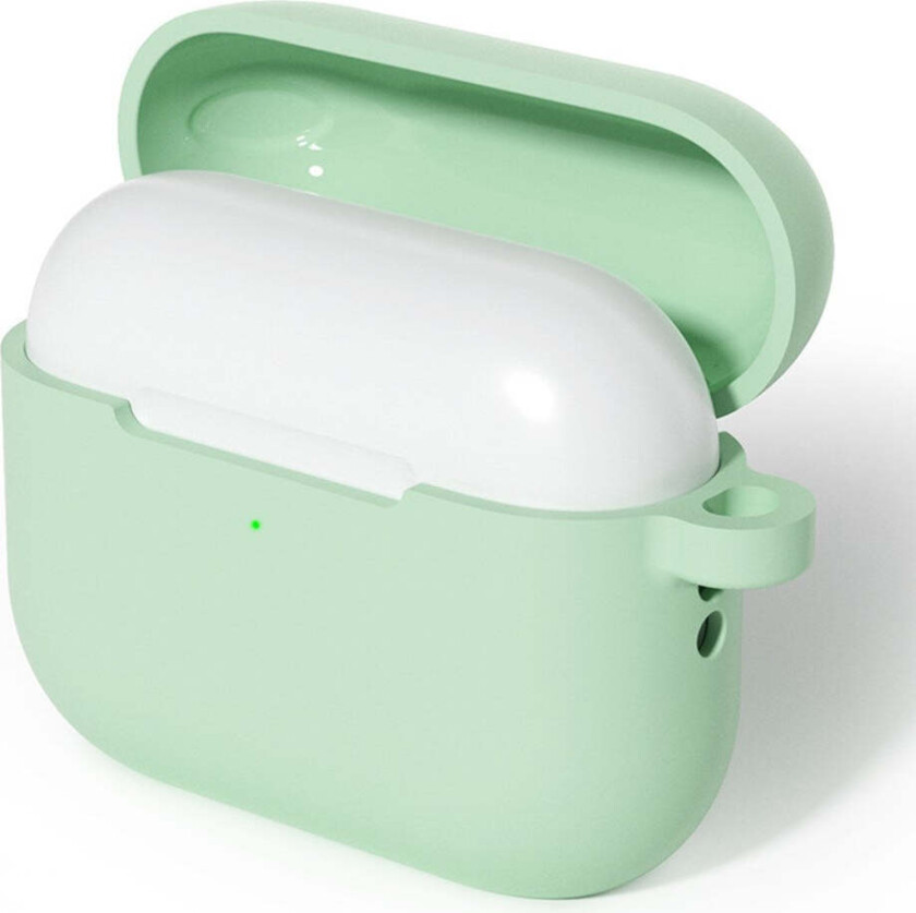 Apple AirPods (3. gen.) Silikon Deksel med Karabinkrok – Grønn