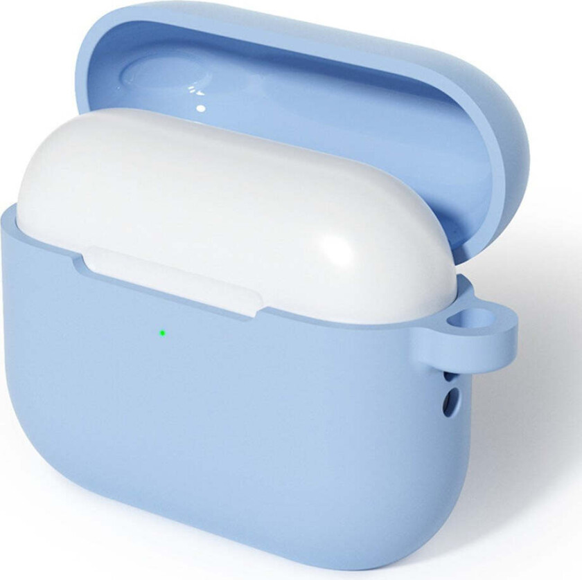 Apple AirPods (3. gen.) Silikon Deksel med Karabinkrok – Blå