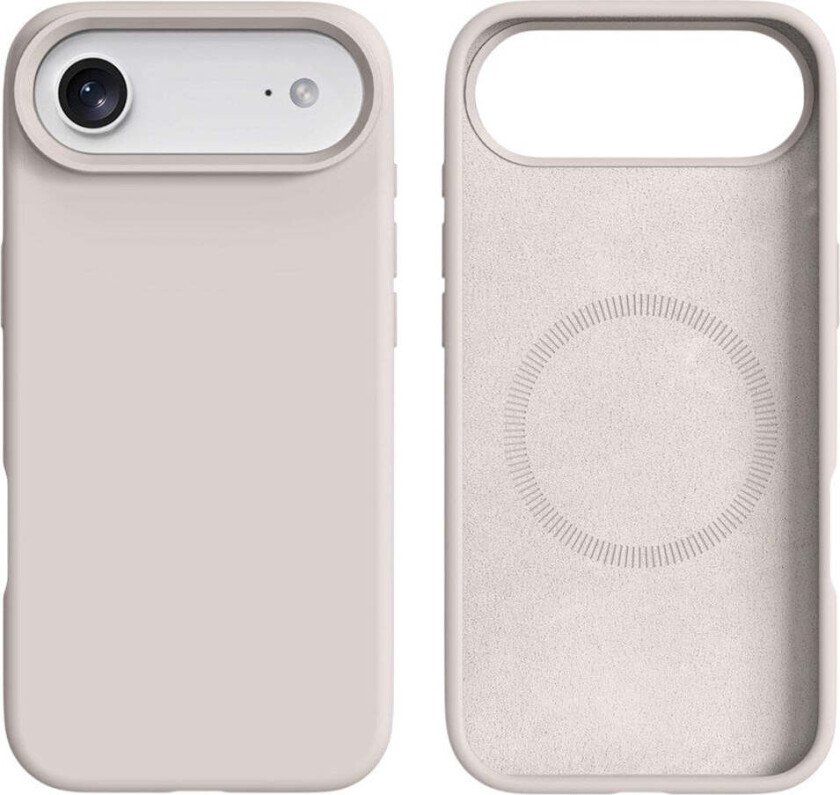 iPhone 17 Air 2-i-1 Silikon- og Hard Plast Deksel – MagSafe-kompatibelt – Hvit