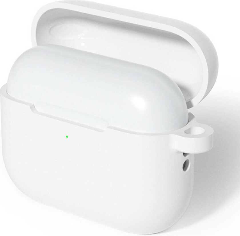 Apple AirPods (3. gen.) Silikon Deksel med Karabinkrok – Hvit