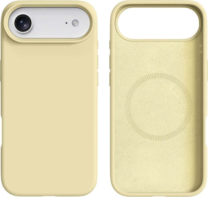 iPhone 17 Air 2-i-1 Silikon- og Hard Plast Deksel – MagSafe-kompatibelt – Gul