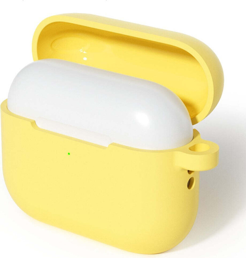 Apple AirPods (3. gen.) Silikon Deksel med Karabinkrok – Gul