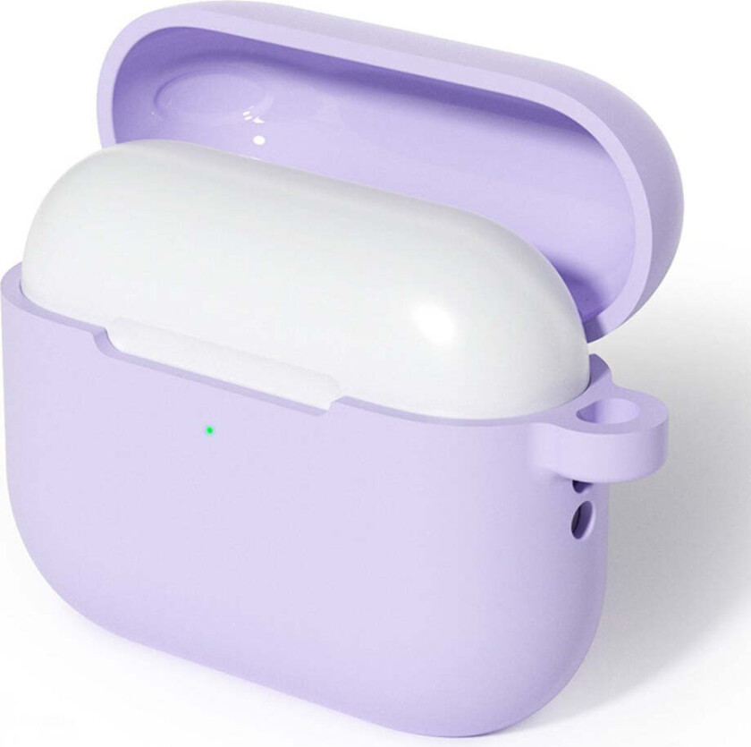 Apple AirPods (3. gen.) Silikon Deksel med Karabinkrok – Lilla