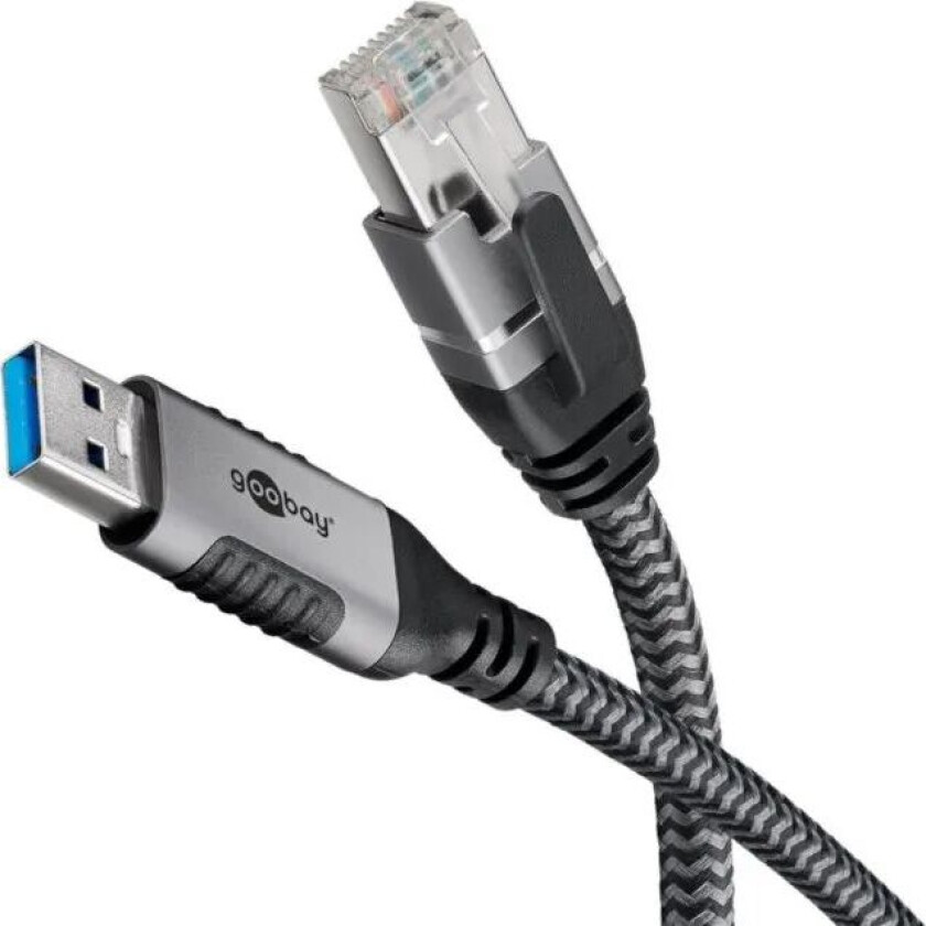 Nettverkskabel med USB-tilkobling USB-A 2 m