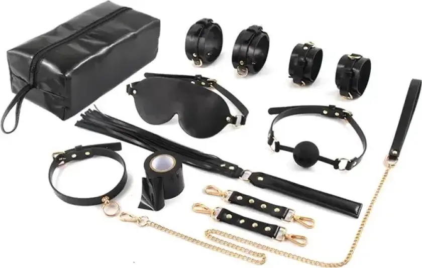 8-pcs Bondage Kit With Storage Bag