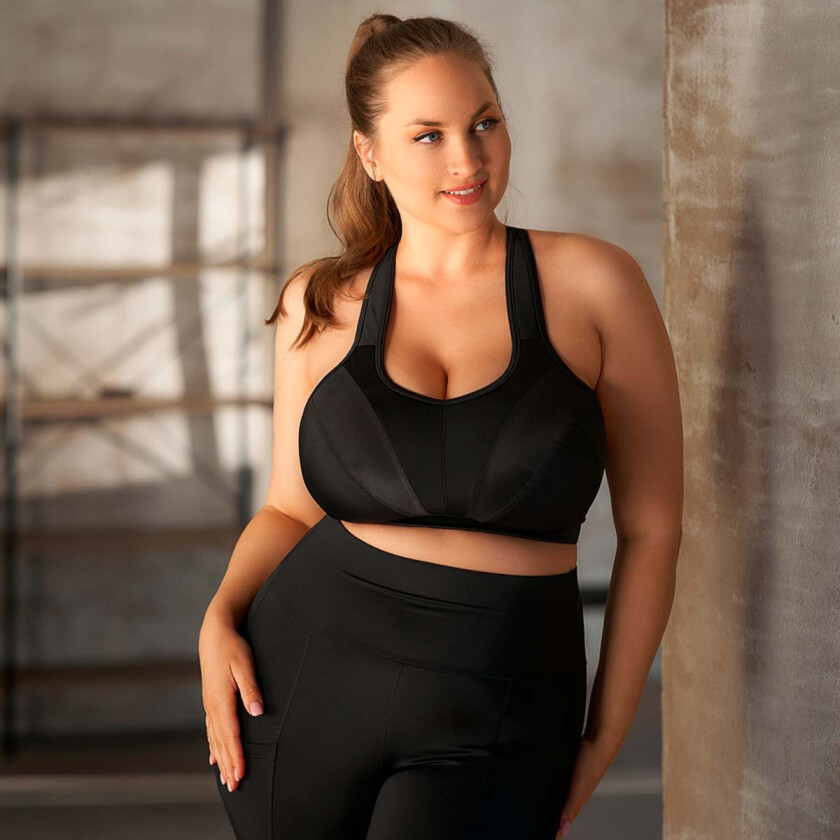 Vida sports BH, svart, Størrelse: 105F, Kvinner