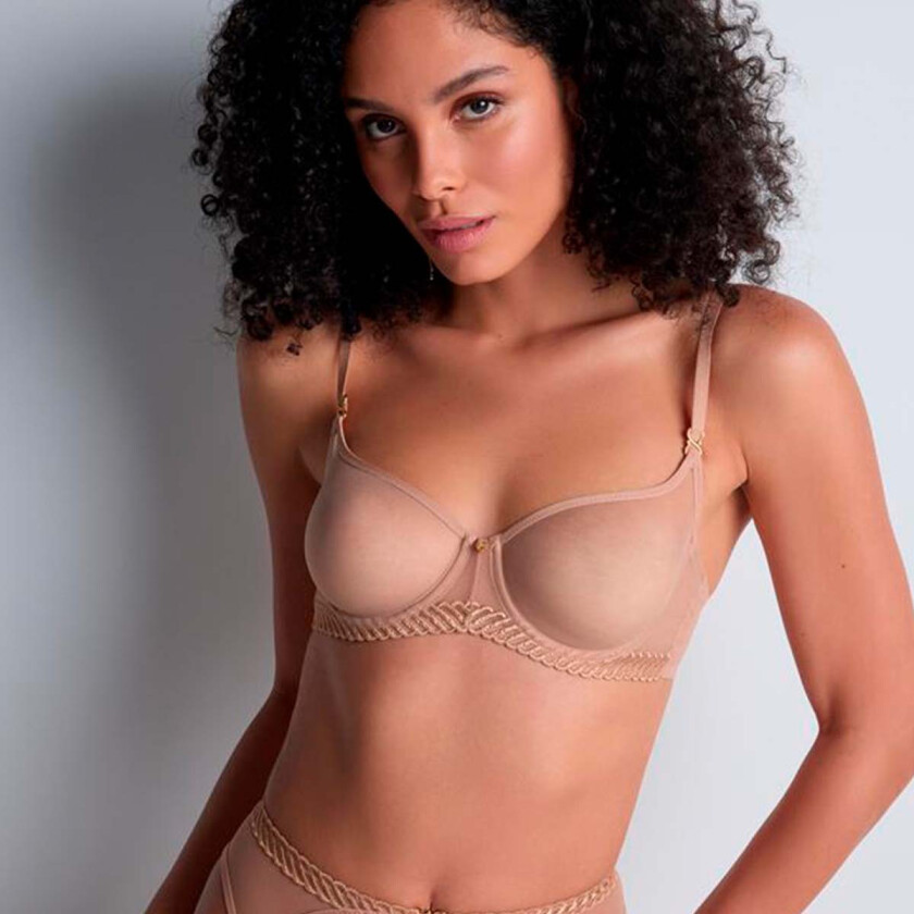 Sheer Emotion BH med bøyle, beige, Størrelse: 70C, Kvinner