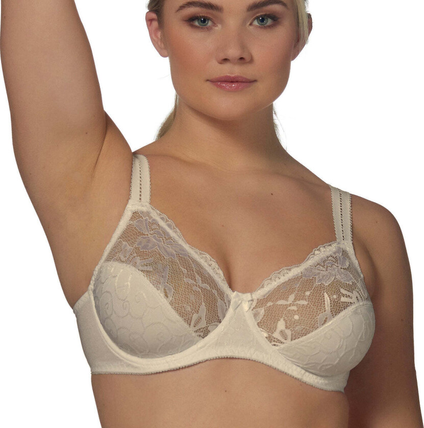Broderi BH med bøyle, nude, Størrelse: 80G, Kvinner