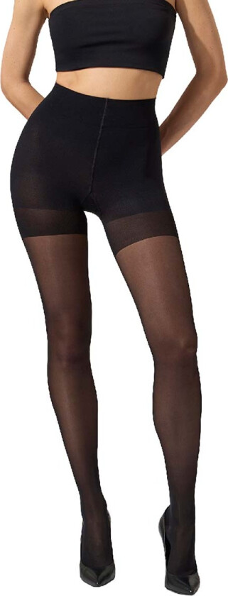 Miss W 30 som skyver opp strømpebukser, svart, Størrelse: XS, Kvinner