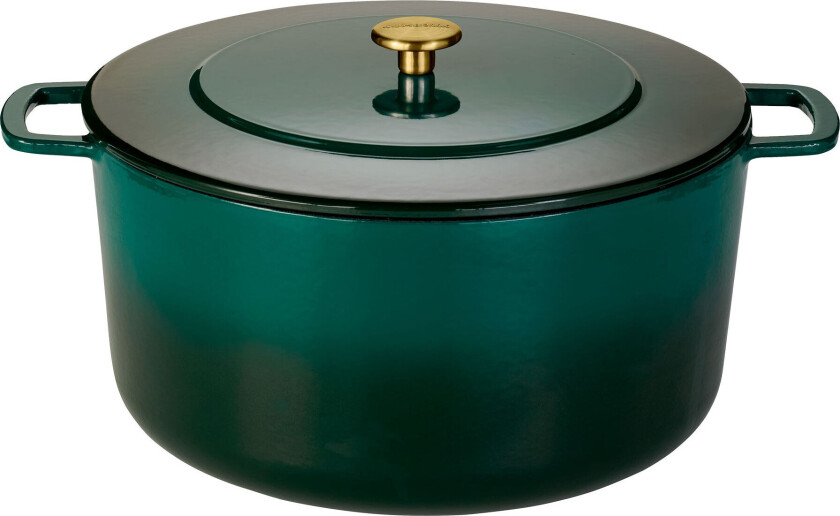 Støpejernsgryte 32 cm / 12 liter, grønn