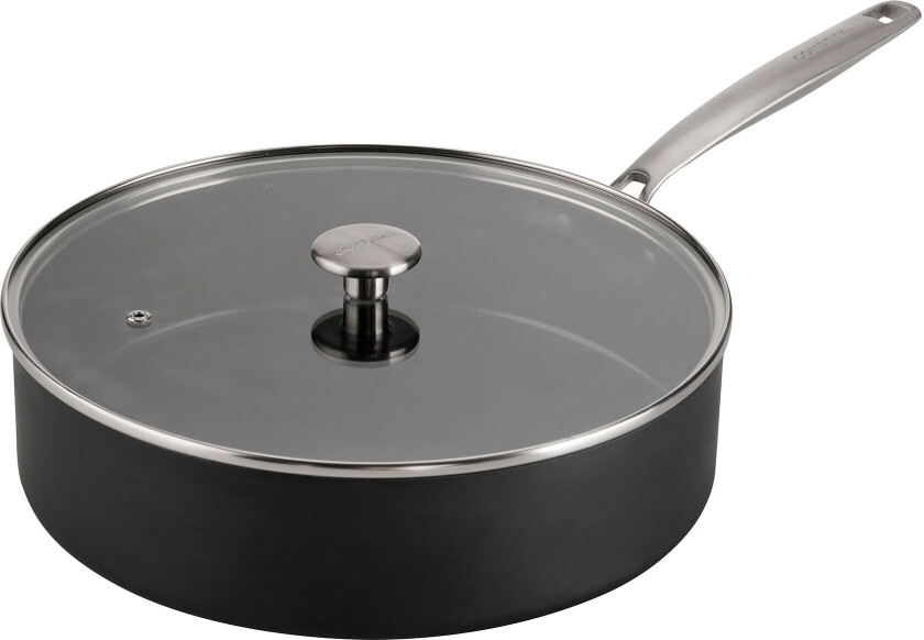 Sautépanne med stålhåndtak 28 cm / 5 liter, svart