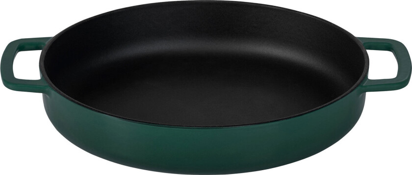 Støpejernspanne 28 cm, grønn