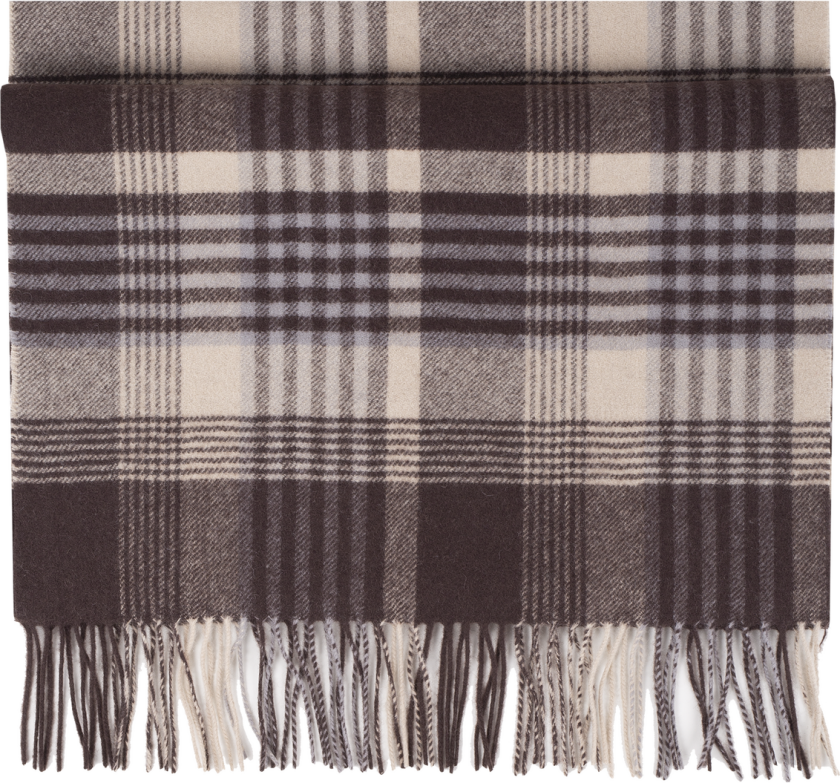 Bea Scarf Brown check One Size Wool scarf
