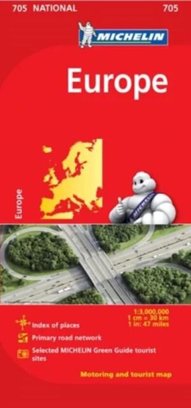 Europe - Michelin National Map 705 av Michelin