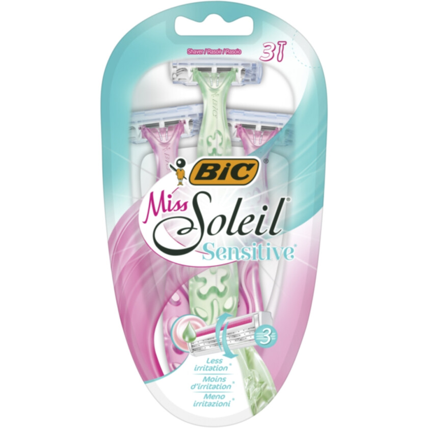 Bic Barberhøvel Miss Soleil Sensitive 3pk
