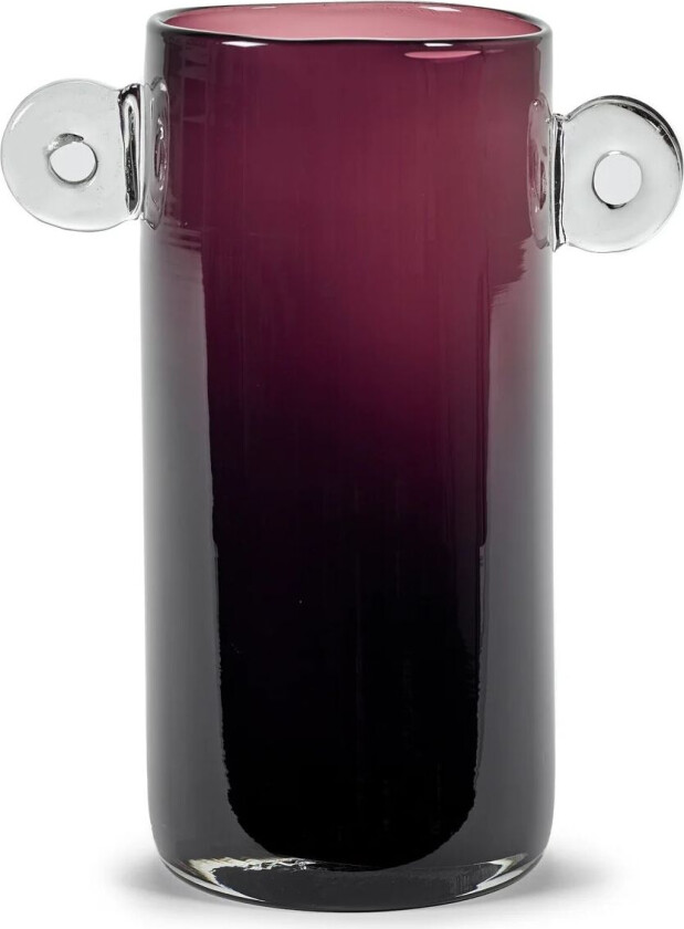 Wind & Fire vase med hank 31 cm Aubergine