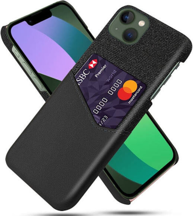 Bofink iPhone 15 Plus Kredittkort Deksel - Svart