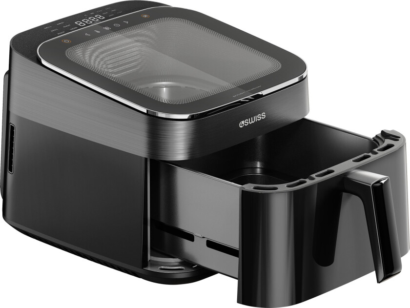 4Swiss ABB-025 Airfryer (Skylight View) - 6.5L, 1700W - Sort