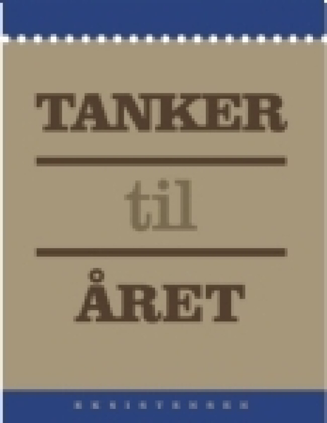 Tanker til året | red. Charlotte Ekstrand og Niels Roesgaard Mose | Språk: Dansk