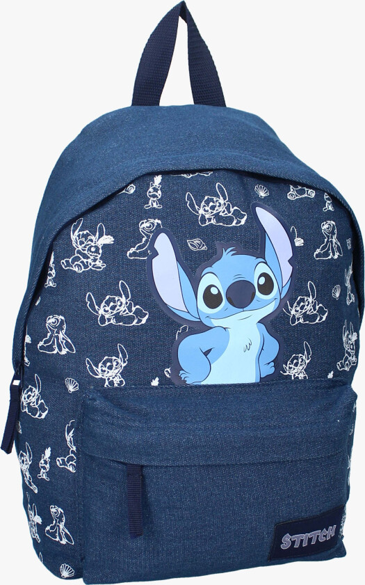 Disney Lilo & Stitch Denim Ryggsekk Denim Revival, Blå - Ryggsekker - Polyester