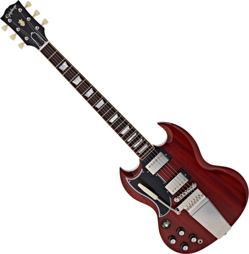 1964 SG Standard Maestro Vibrola Reissue Left Handed Cherry Red