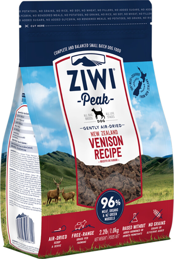 Ziwi Peak Air Dried Hjort - 4 x 1 kg