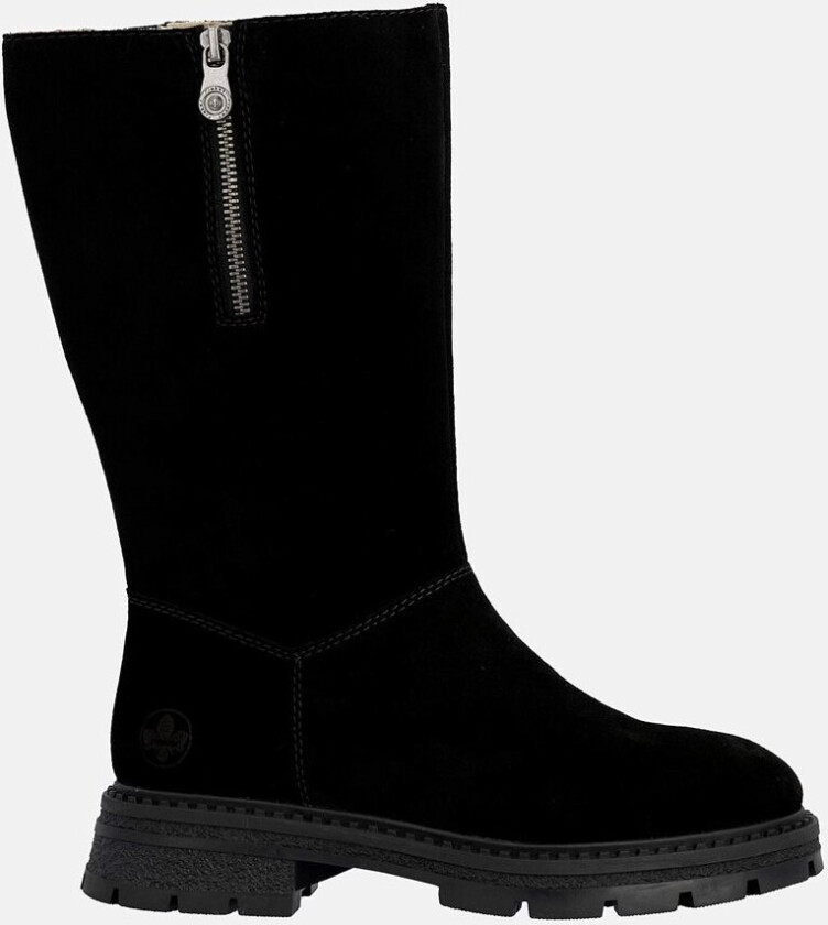 Vinterstøvler i semsket skinn