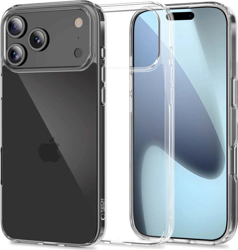 iPhone 17 Pro Tech-Protect Flexair Hybrid Deksel - Gjennomsiktig