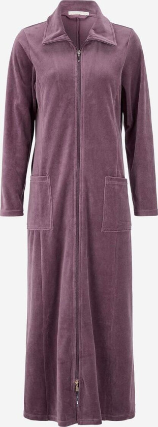 Lang morgenkåpe i velour Wilma