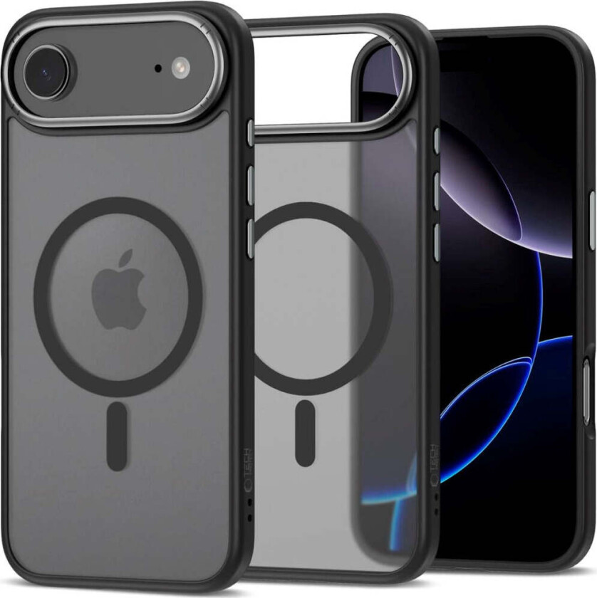 iPhone 17 Air Tech-Protect MagEdge Hybrid Deksel - MagSafe Kompatibel - Matt Svart