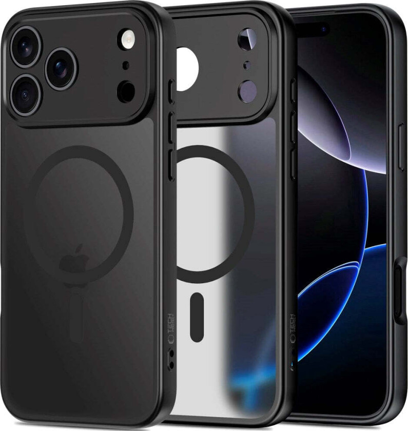 iPhone 17 Pro Tech-Protect BasicMag Hybrid Deksel - MagSafe Kompatibel - Matt Svart