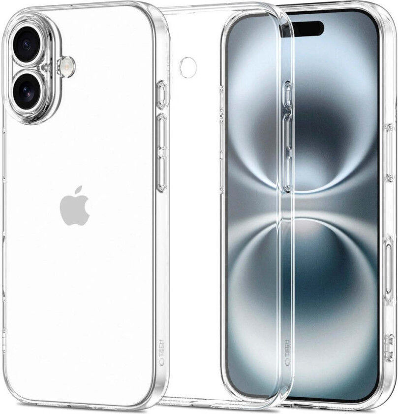 iPhone 17 Tech-Protect Flexair Fleksibelt Plast Deksel - Gjennomsiktig