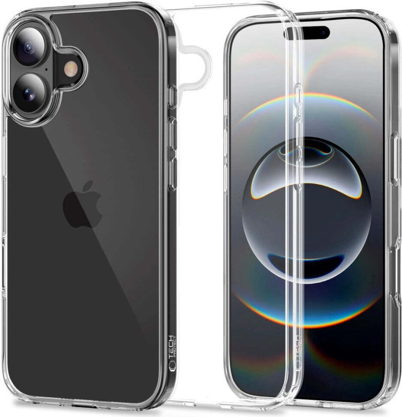 iPhone 17 Tech-Protect Flexair Hybrid Deksel - Gjennomsiktig